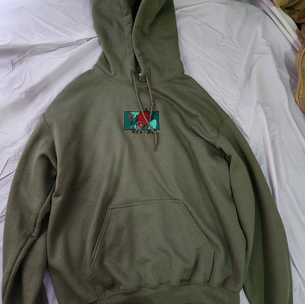 Naruto Might Guy Embroidery Hoodie
